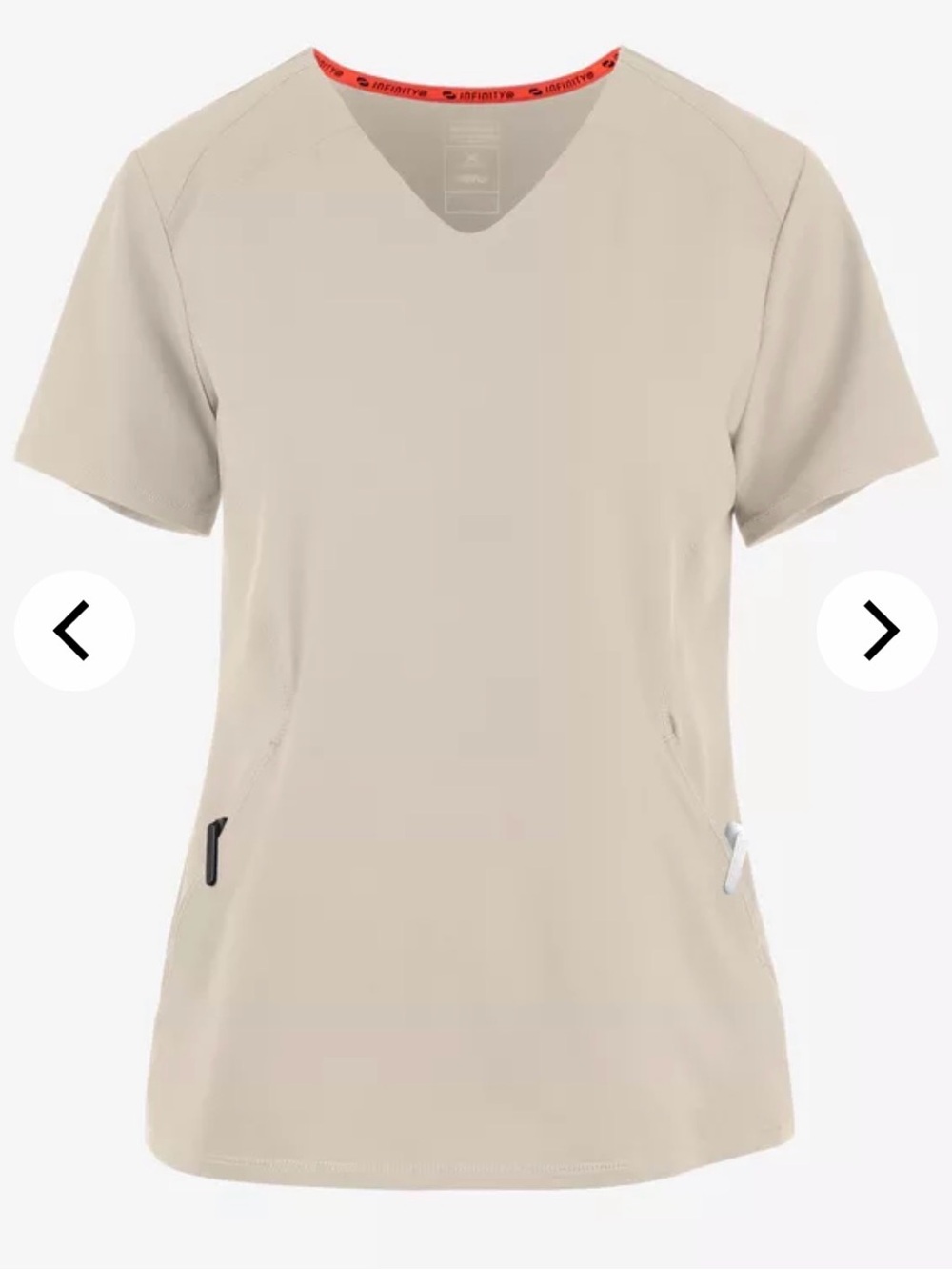 Infinity V-Neck Short Sleeve Scrub Top and Joggers- Color: Vapor